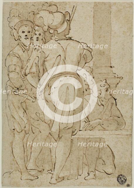 Standing Soldiers and Kneeling Figures, n.d. Creator: Unknown.