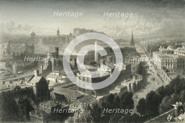 'Edinburgh from Calton Hill', c1870.