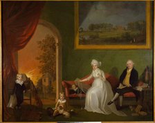 Portrait of Robert Mynors and His Family, 1797. Creator: James Millar.