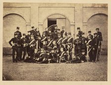 Group portrait of military students, about 1857-1859. Creator: Unknown.