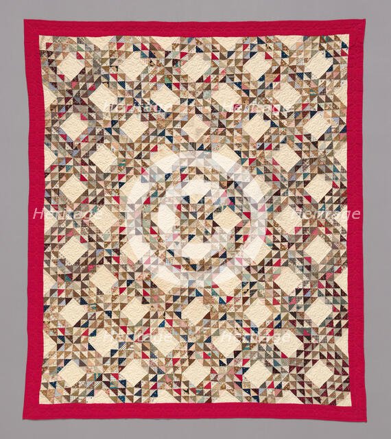 Bedcover ("Ocean Wave" Quilt), United States, c. 1883. MAKER DIED 1958 Creator: Frances Brooks Wyld.