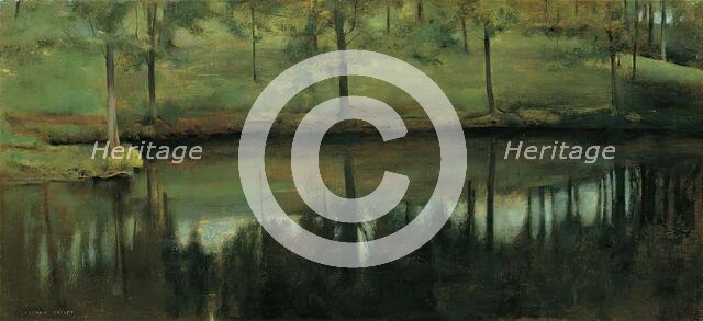 Still water, 1894. Creator: Fernand Khnopff.