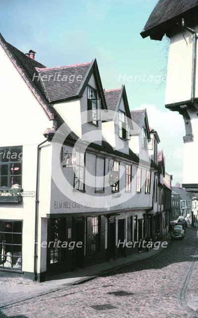 Elm Hill, Norwich, Norfolk, c1955-1970. Creator: Arthur Charles Kirby Ware.