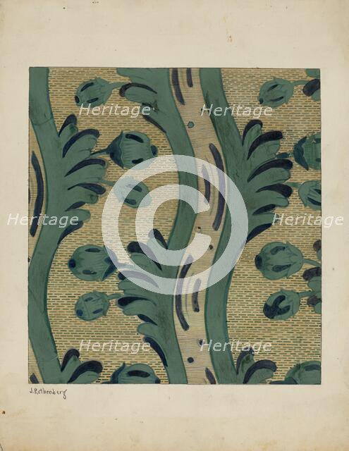 Wall Paper, c. 1937. Creator: Joseph Rothenberg.