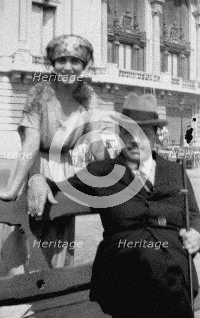 Sergei Diaghilev and Olga Khokhlova, 1928.