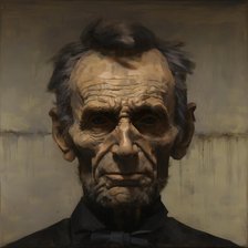 AI IMAGE - Portrait of Abraham Lincoln, c1865, (2023). Creator: Heritage Images.