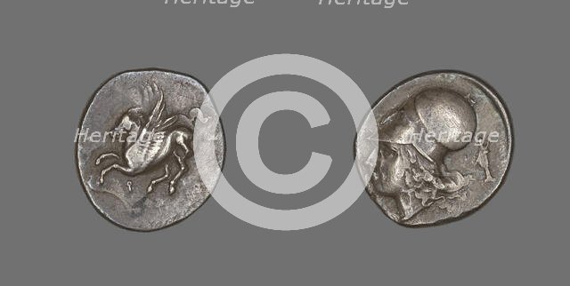 Stater (Coin) Depicting Pegasus Flying, 4th-3rd century BCE. Creator: Unknown.