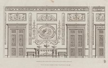 Interior Ornamented Wall with Doors, nos. 228-239 ("Designs for Various Ornaments..., July 17, 1791. Creator: Michelangelo Pergolesi.