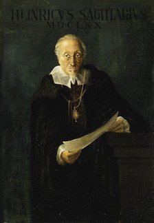Portrait of the composer Heinrich Schütz (1585-1672). Creator: Anonymous.