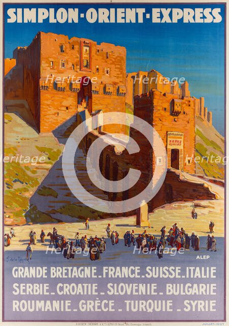 Simplon-Orient-Express, ca 1927. Creator: La Nézière, Joseph de (1873-1944).