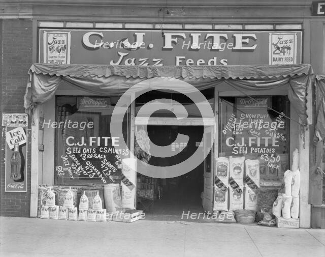 Alabama feed store front, 1936. Creator: Walker Evans.