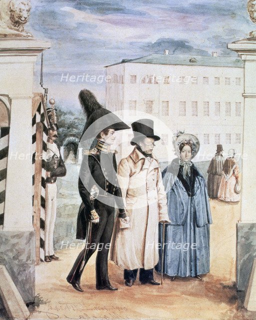 'The Walk', 1837. Artist: Pavel Andreevich Fedotov