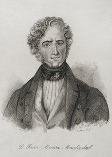 Juan Alvarez de Mendizábal (1790-1853), Spanish politician and financier..., 1845.  Creator: Jose Gomez.