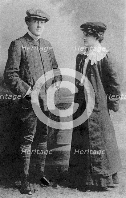 Mabel Hackney and Laurence Irving, 1907.Artist: J Beagles & Co