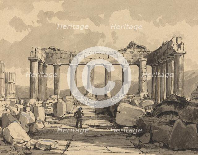 Parthenon, Inside, 1890. Creator: Themistocles von Eckenbrecher.