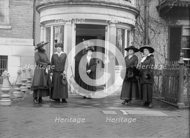 Woman Suffrage - Headquarters, 1917. Creator: Harris & Ewing.