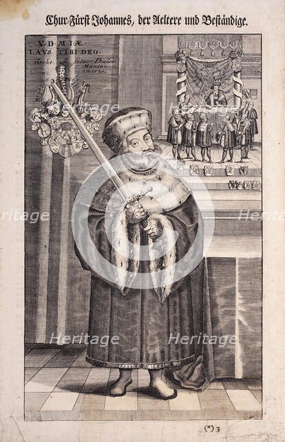 Johann the Steadfast (1468-1532), Elector of Saxony, c. 1710. Creator: Marchand, Johann Christian (1680-1711).