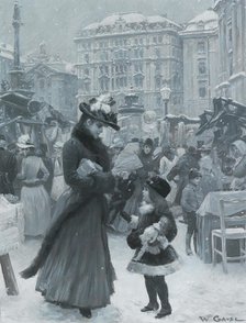 The Christmas Fair Am Hof , 1901. Creator: Gause, Wilhelm (1853-1916).