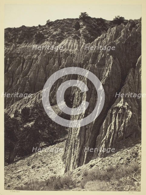 Rain Sculpture, Salt Creek Canon, Utah, 1872. Creator: William H. Bell.