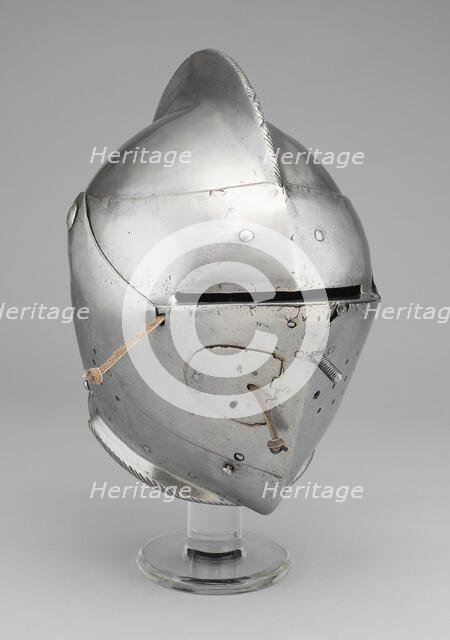 Close Helmet for the Joust and Tourney, Augsburg, c. 1590. Creator: Unknown.