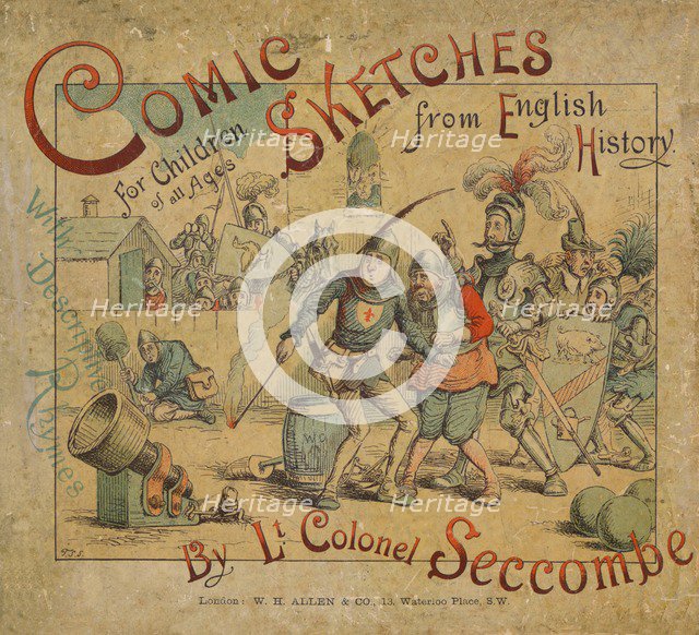 'Comic Sketches from English History front cover', c1884. Artist: Thomas Strong Seccombe.