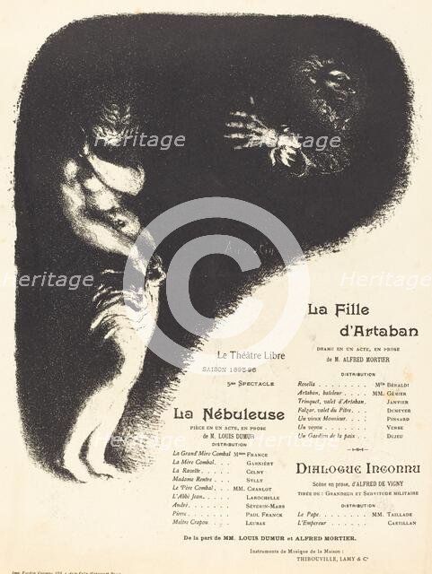 La Fille d'Artaban; La Nébuleuse; Dialogue inconnu, 1896. Creator: Louis Anquetin.