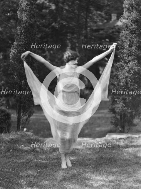 Unidentified dancer, possibly an Elizabeth Duncan dancer, between 1911 and 1942. Creator: Arnold Genthe.