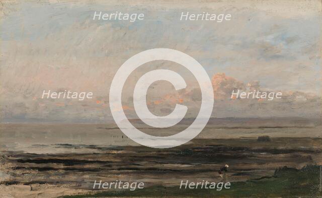 Beach at Ebb Tide, c.1850-c.1878. Creator: Charles Francois Daubigny.