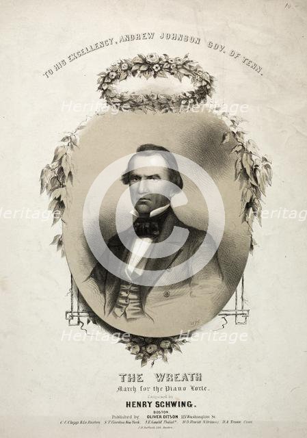 The Wreath - Sheet Music Cover. Creator: Winslow Homer (American, 1836-1910).