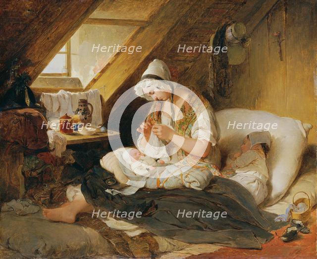 The poor officer's widow, 1836. Creator: Fendi, Peter (1796-1842).