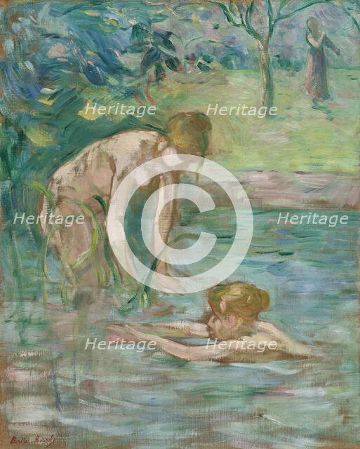 The Bathers (Les Baigneuses), 1892. Creator: Morisot, Berthe (1841-1895).