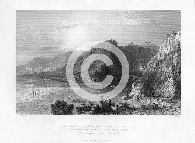 The Nahr-El-Kelb (Dog River), Lebanon, 1841.Artist: Joseph Wilson Lowry