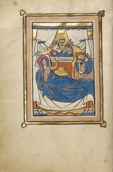 The Nativity; Psalter, mid-1200s. Creator: Unknown.