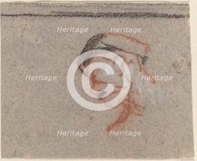 Head of a Man. Creator: Honore Daumier.