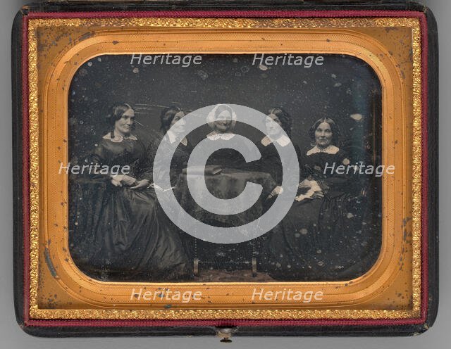 Untitled (Stone Sisters, Lincoln, Massachusetts), 1850. Creator: John Adams Whipple.