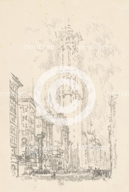 The Times Building, 1904. Creator: Joseph Pennell.