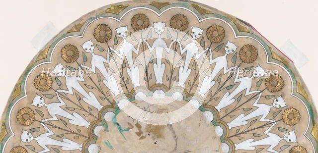 Fan Design with Cats and Sunflowers, ca. 1885-90. Creator: Henri-Charles Guerard.