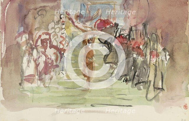 Performers on stage, 1875-1934. Creator: Isaac Lazerus Israels.