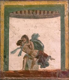 Amor and Psyche, 1st H. 1st cen. AD. Creator: Roman-Pompeian wall painting.