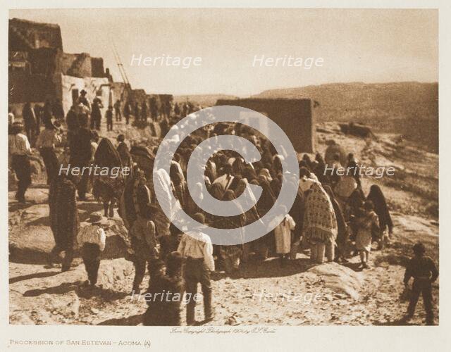 Procession of San Estevan-Acoma, 1904. Creator: Edward Sheriff Curtis.