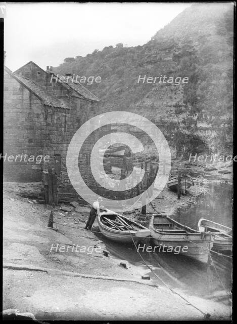 Staithes Beck, Loftus, Redcar and Cleveland, North Yorkshire, 1900-1940. Creator: Edwin Dockree.