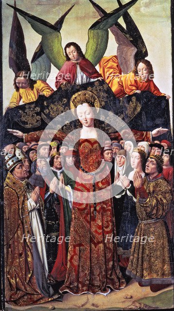 The Virgin of the Mercy', altarpiece from the Santa Clara convent in Palencia.