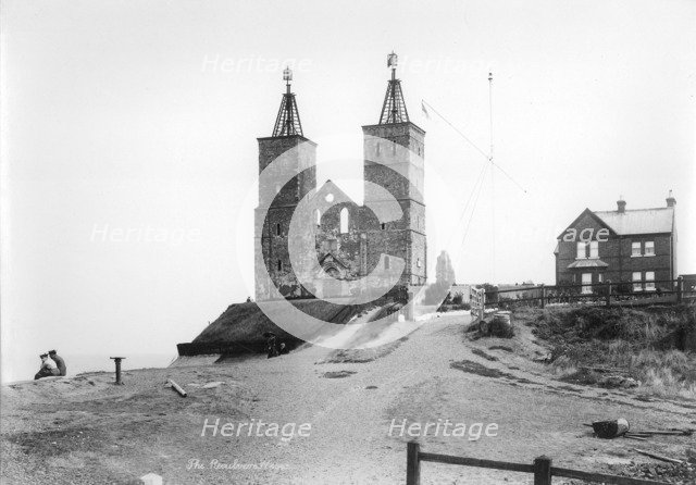 St Mary's Abbey, Reculver, Herne Bay, Kent, 1890-1910. Artist: Unknown