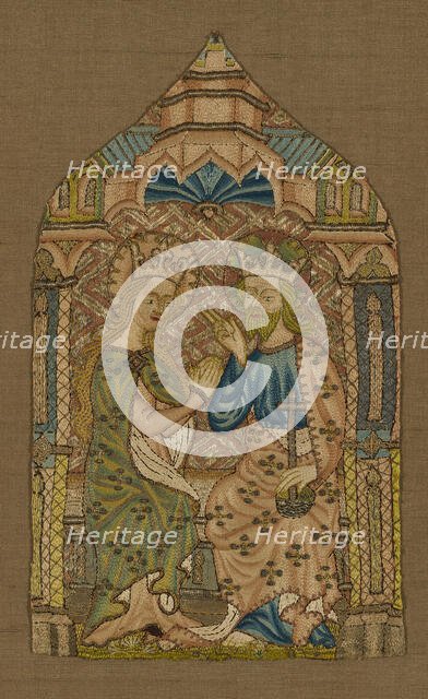Fragment (From an Orphrey Band), England, 1400/50. Creator: Unknown.