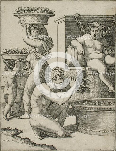 The Vintage, between 1517 and 1520. Creators: Marcantonio Raimondi, Raphael.