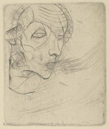 Self-portrait, 1914. Creator: Egon Schiele.