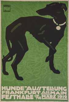 Dog Show, 1912. Creator: Hohlwein, Ludwig (1874-1949).