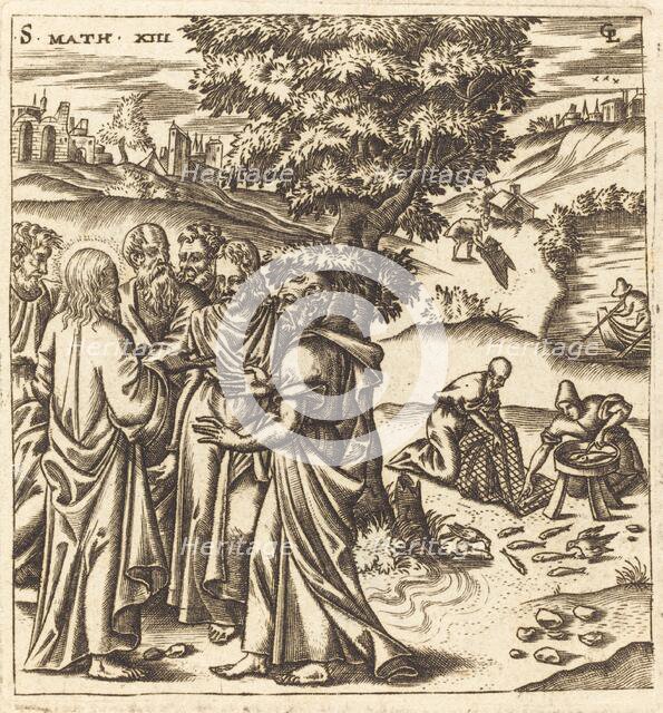 Christ Telling His Disciples of the Parable of the Dragnet, probably c. 1576/1580. Creator: Leonard Gaultier.
