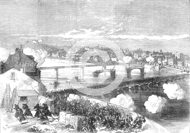 The Civil War in France: Communists routed at the bridge of the Asnières, 1871. Creator: C. R..