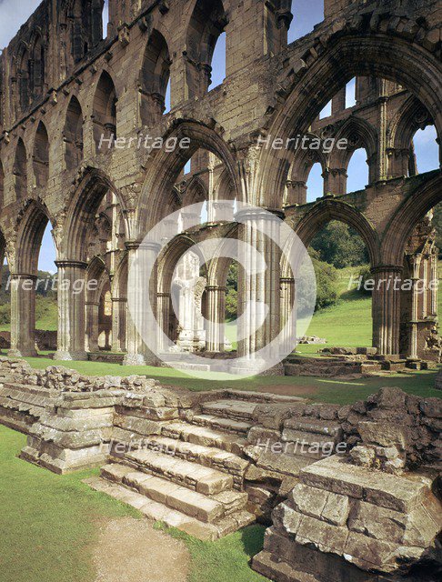 Rievaulx Abbey, 12th century. Artist: Unknown